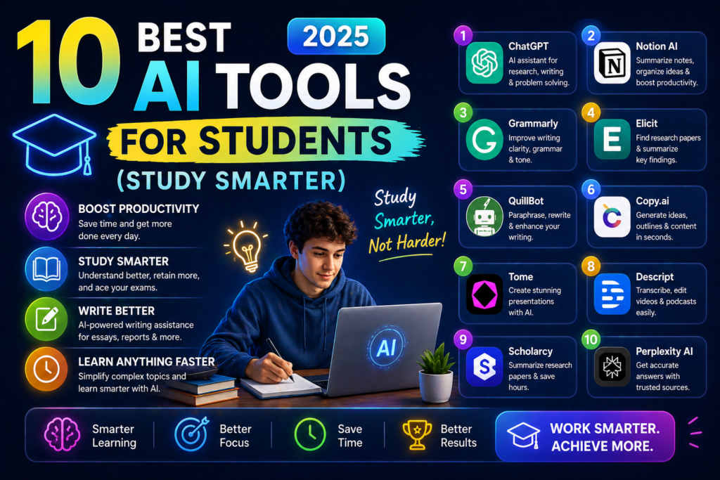 10 Best AI Tools for Students