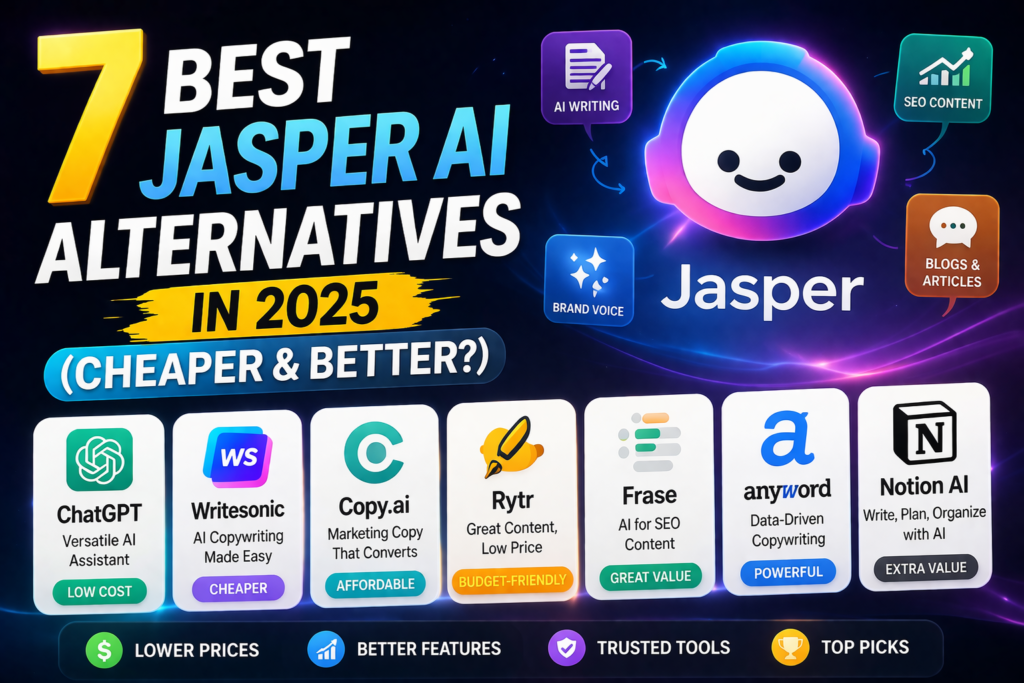 7 Best Jasper AI Alternatives